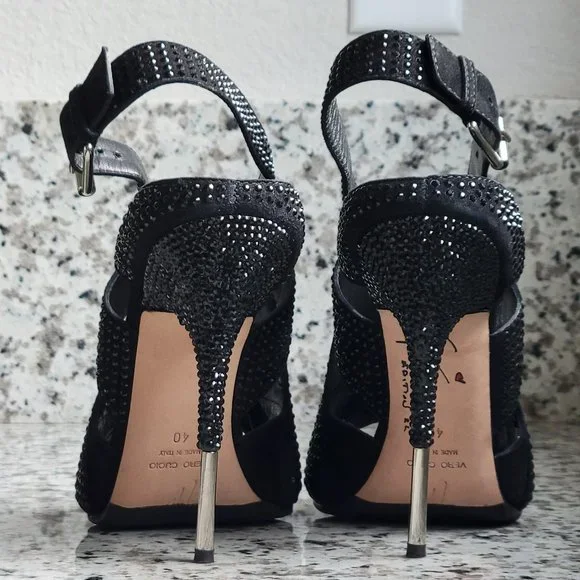 Giuseppe Zanotti heels embellished with crystals EU Sz 40 Mint condition - Picture 7 of 17